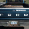 WHITE 87-93 Ford Pickup Truck Fleetside Bronco Tailgate Vinyl Letters Decal Rear-0