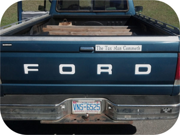 WHITE 87-93 Ford Pickup Truck Fleetside Bronco Tailgate Vinyl Letters Decal Rear-0
