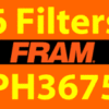 6 FRAM Oil Filters GMC Denali Yukon Sierra Envoy Canyon-470