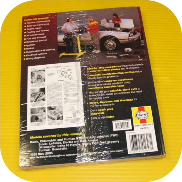 Repair Manual Book Buick Electra LeSabre Park Avenue-11582