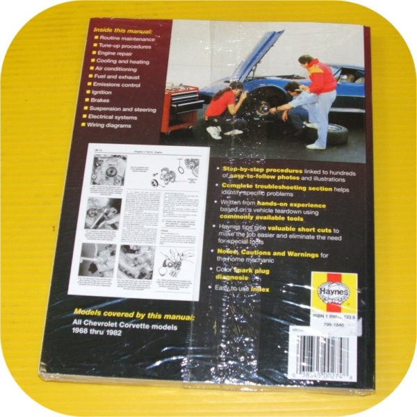 Repair Manual Book Chevy Corvette 68-82 Stingray T Top-11244