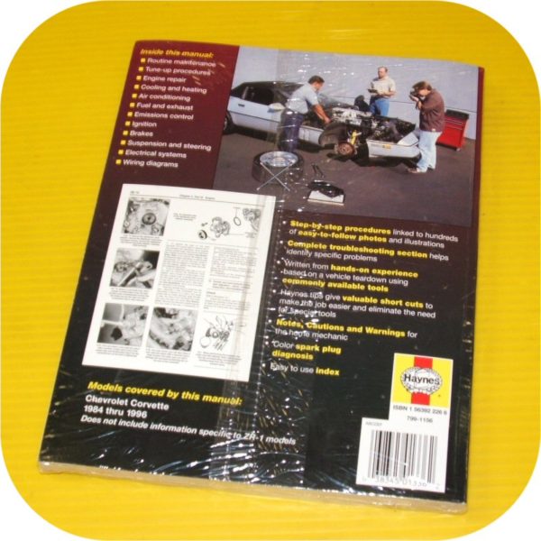 Repair Manual Book Chevy Corvette 84-96 L98 LT1 C4 Shop-11246