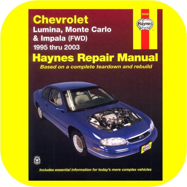 Repair Manual Book Chevy Lumina Monte Carlo Impala 95-1-0