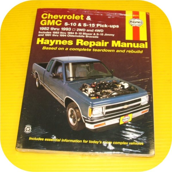 Repair Manual Chevy GMC S10 S15 Pickup Truck Blazer NEW-0