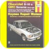 Repair Manual Chevy GMC S10 S15 Pickup Truck Blazer 94+-0