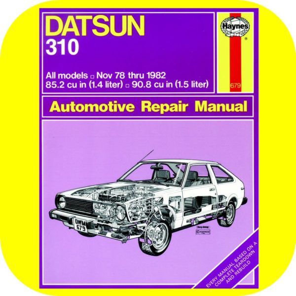 Repair Manual Book Nissan Datsun 310 78-82 Owners A15-0