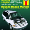 Repair Manual Book Dodge Caravan, Plymouth Voyager T/C-0