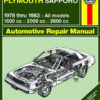 Repair Manual Book Dodge Challenger & Plymouth Sapporo-0