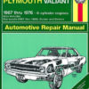 Repair Manual Book Dodge Dart Valiant Duster Barracuda-0