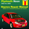 Repair Manual Book Dodge & Plymouth Neon Owners 00-05-0