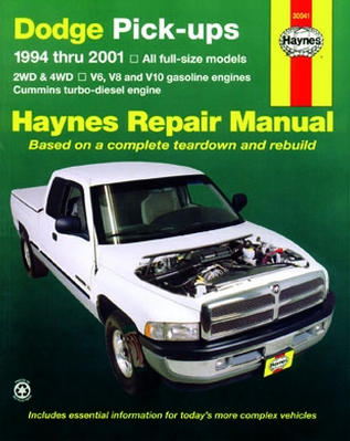Repair Manual Book Dodge Ram Pickup Truck 94-01 Cummins-0