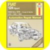 Repair Manual Book Fiat 124 Spyder Sport Coupe Owners-0