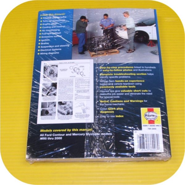 Repair Manual Book Ford Contour Mercury Mystique 95-00-11524