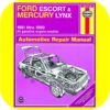 Repair Manual Book Ford Escort and Mercury Lynx 81-90-0