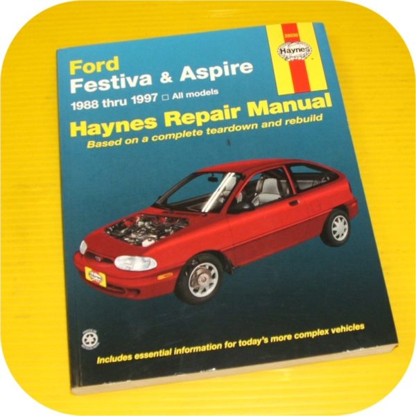 Repair Manual Book Ford Festiva Aspire 88-97 owners new-0
