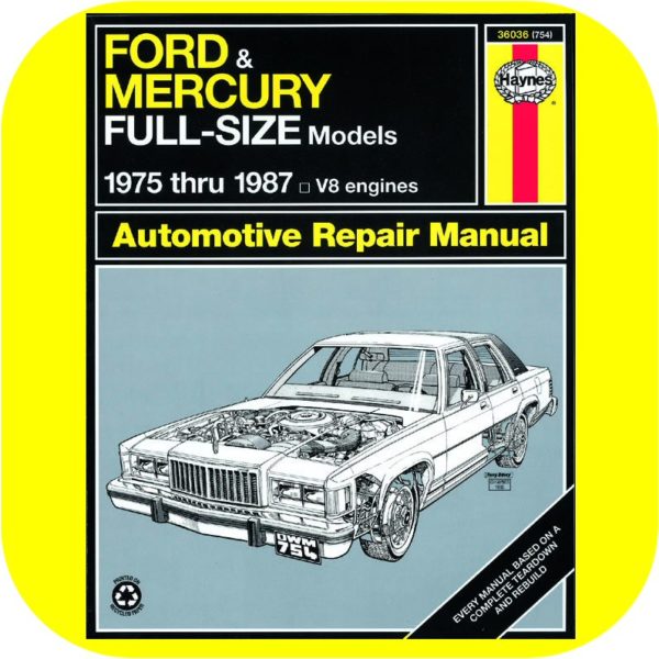 Repair Manual Book Ford LTD Crown Victoria 500 LTD 302-0