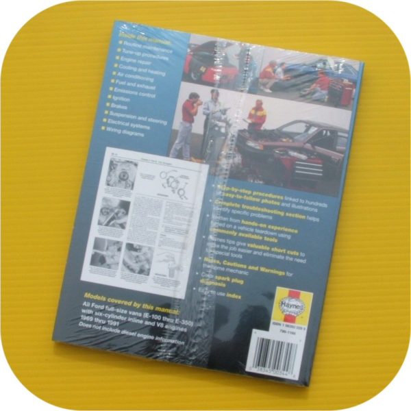 Repair Manual Book Ford E100 E150 E250 E350 Van 69-91-11518