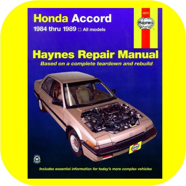 Repair Manual Book Honda Accord 1.8 LX SEi 84-89 Owners-0