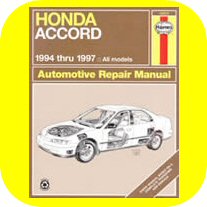 Repair Manual Book Honda Accord 94-97 DX EX LX Owners-0