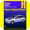 Repair Manual Book Honda Civic 84-91 Owners Shop Engine-0