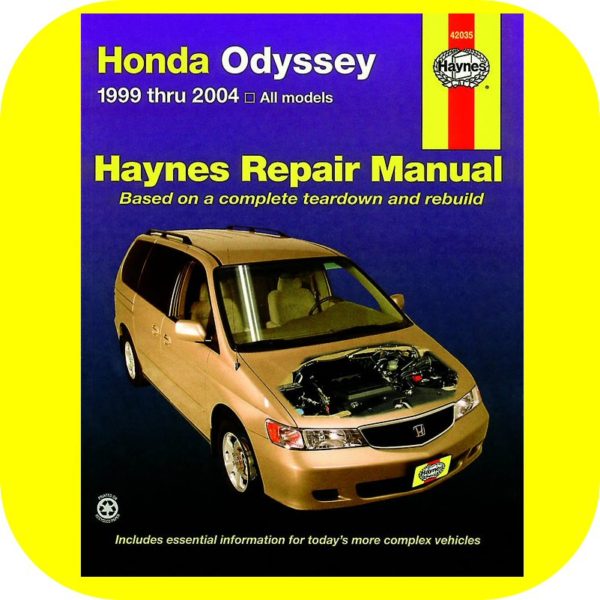 Repair Manual Book Honda Odyssey 99-04 Mini Van Owners-0