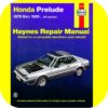 Repair Manual Book Honda Prelude CVCC 79-89 s si Owners-0