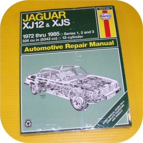 Repair Manual Book Jaguar XJ12 XJS 72-85 V12 Owners 5.3 – JoeTLC