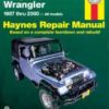 Repair Shop Manual Book Jeep Wrangler YJ 87-00 Soft Top-0