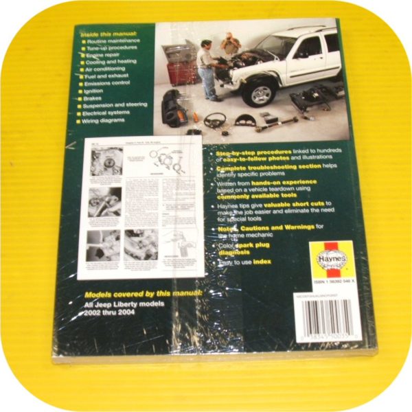 Repair Shop Manual Book Jeep Liberty 02-04 Owners NEW-11210