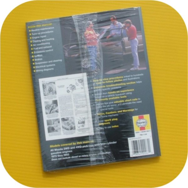 Repair Manual Book Mazda Pickup Truck B2000 B2200 B2600-11474