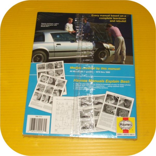 Repair Manual Book Mazda RX-7 RX7 79-85 12A 13B Owners-11470