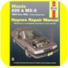 Repair Manual Book Mazda MX-6 626 83-92 Owners & Turbo-0