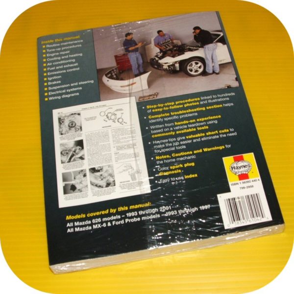 Repair Manual Book Mazda MX-6 626 Ford Probe 93-01 NEW-11482