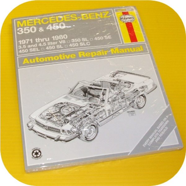 Repair Manual Book Mercedes Benz 350 450 sl sel 107 116-0