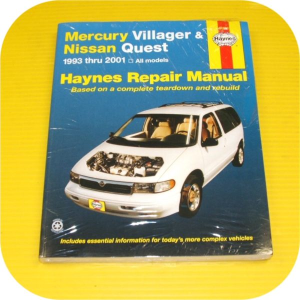 Repair Manual Book for Nissan Quest Van Mercury Villager-0