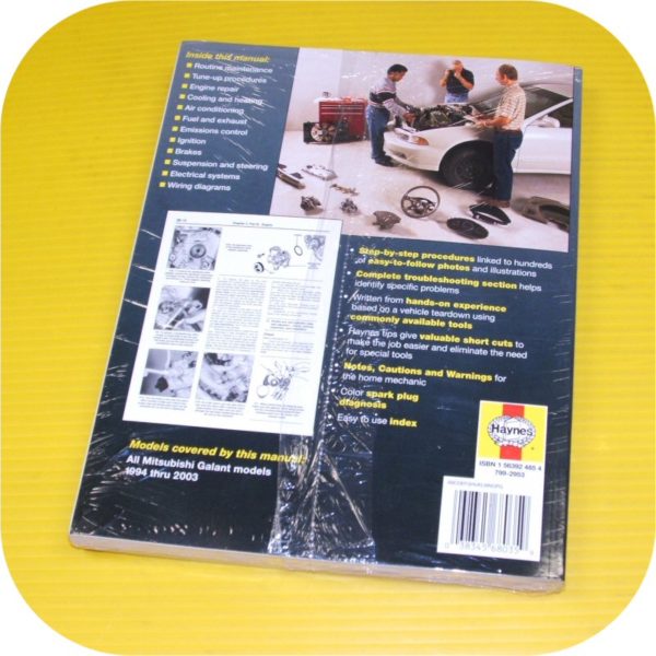 Repair Manual Book Mitsubishi Galant 94-03 Owners Shop-11630