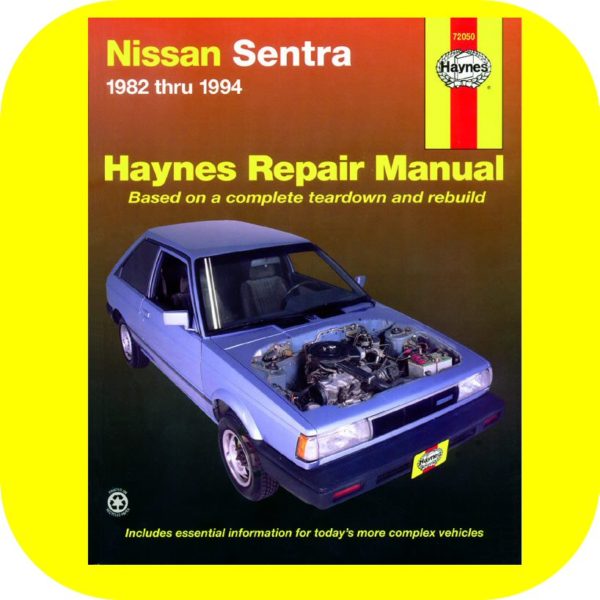 Repair Manual Book for Nissan Sentra 82-94 Owners Shop GA16-0