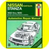 Repair Manual Book for Nissan Stanza 82-90 XE Deluxe Owners-0