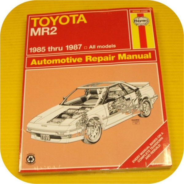 Repair Manual Book Toyota MR2 MR-2 85-87 4AGELC Owners-0