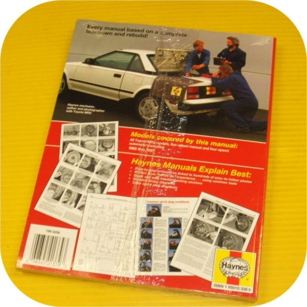 Repair Manual Book Toyota MR2 MR-2 85-87 4AGELC Owners-10845