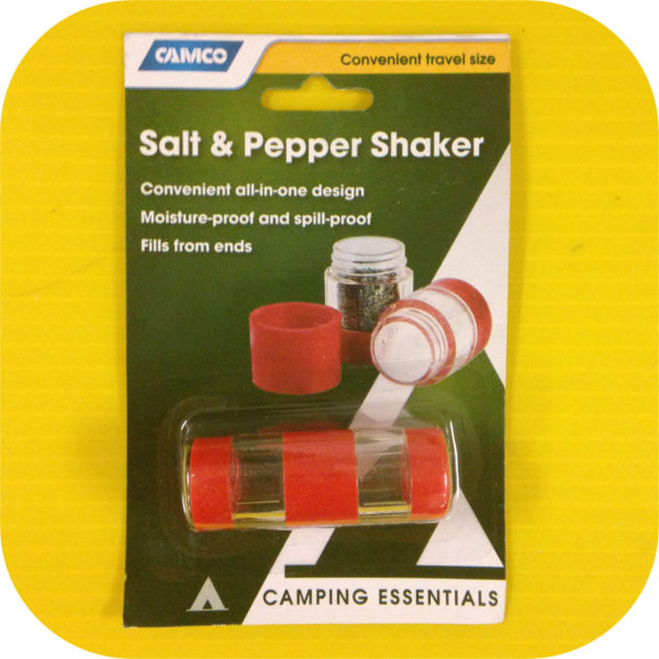 Campers Salt and Pepper Shaker Picnic Table Spice RV Compact Holder-0