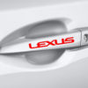 Red Pair Door Handle Sticker Emblem Logo Lexus ES GS IS LS LX SC 250 300 400 460-0