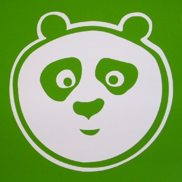 Panda Head Vinyl Sticker Car Window Kung Fu Panda 2-0