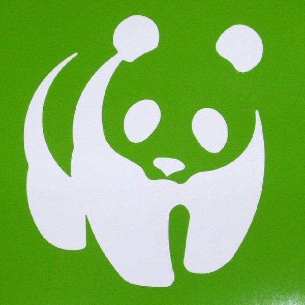 WWF Panda Bear Vinyl Sticker Car Window Decal Cute-0