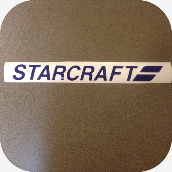 Decal for Starcraft Pop Up Tent Camper Travel Trailer Sticker Blue logo 8 10 12-0