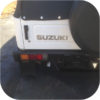 Black Suzuki Samurai Tailgate Sticker Decal 87-95-20950