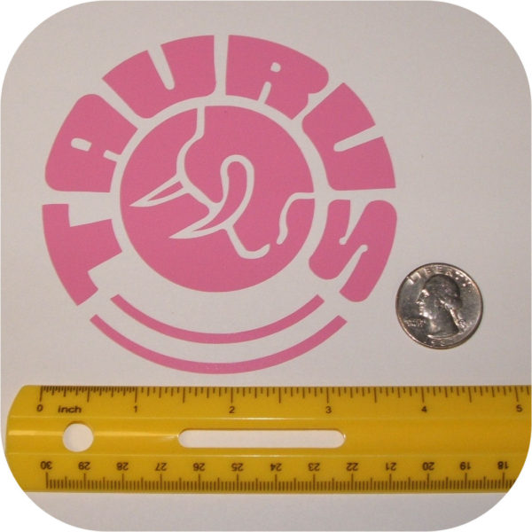 Pink Taurus Vinyl Sticker USA Hand Gun Millenium 1911 Judge-19389