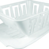 White Plastic Dish Mini Sink Strainer Camper Travel Trailer Pop Up RV Rooftop-0