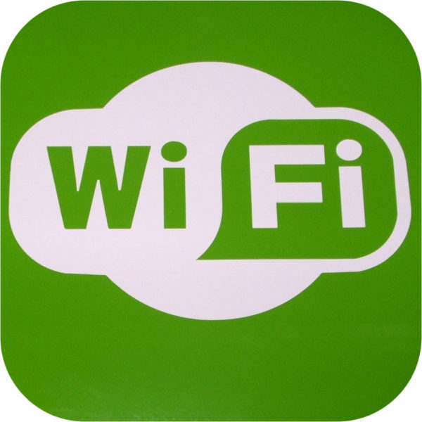 WIFI Vinyl Sticker Hot Spot Wireless Internet Router Decal Sign-0
