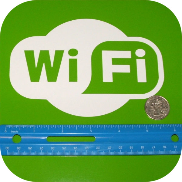 WIFI Vinyl Sticker Hot Spot Wireless Internet Router Decal Sign-19377